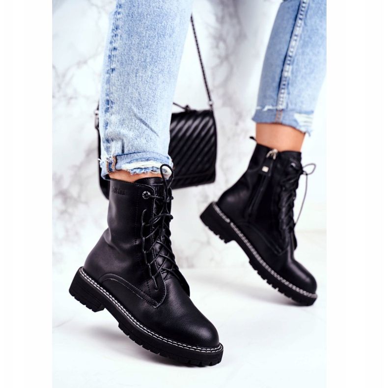 Ženske čizme Big Star Black GG274596 crna 2