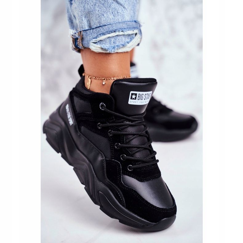 Ženske sportske cipele Big Star Black GG274644 crno 2