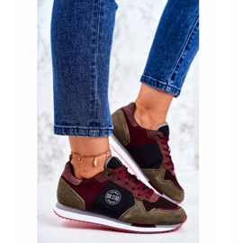 Sportovi za mlade Big Star Grey i Claret GG274459 crvena siva 2