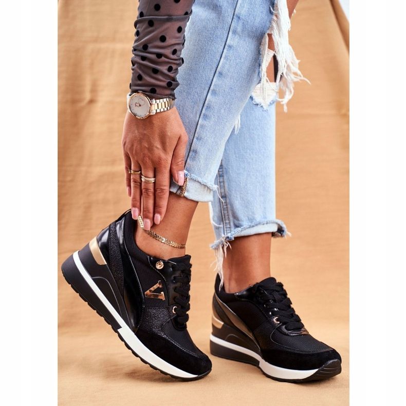 Vinceza Ženske sportske cipele Tenisice crne 21-10574 crno 1