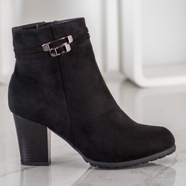 Goodin Crne čizme s ukrasnim pojasom crna 2