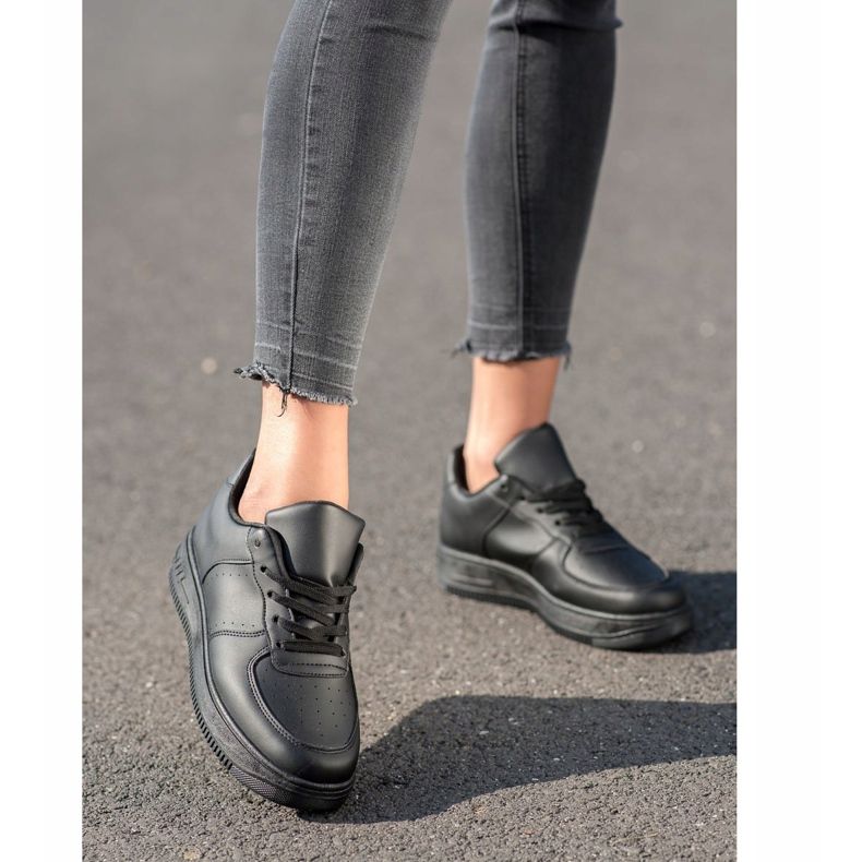 SHELOVET Tenisice na platformi crna 1