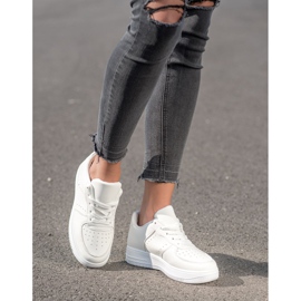 SHELOVET Tenisice na platformi bijela 1