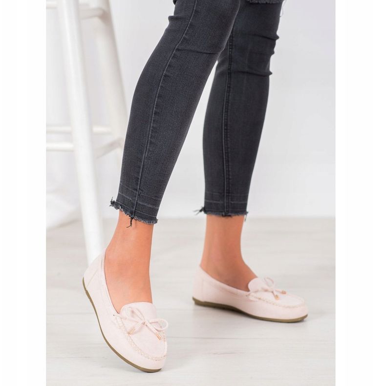 Super Me Mokasine od antilopa bež 1