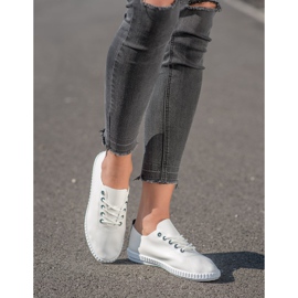 SHELOVET Lagane tenisice s eko kožom bijela 1