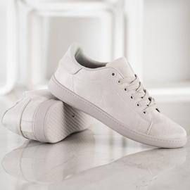 SHELOVET Sive tenisice od antilopa siva 2