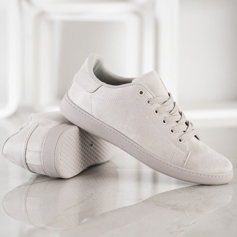 SHELOVET Sive tenisice od antilopa siva 2