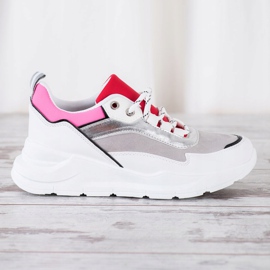 SHELOVET Elegantne tenisice sa vezicama bijela višebojan 2