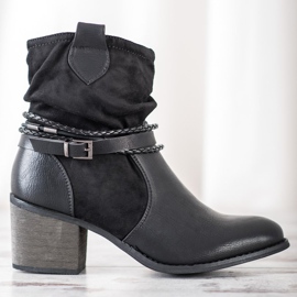 Goodin Kaubojke s ukrasnim prugama crna 2