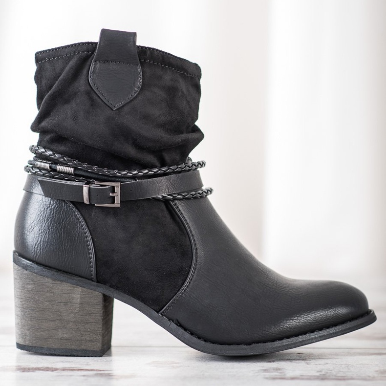 Goodin Kaubojke s ukrasnim prugama crna 2