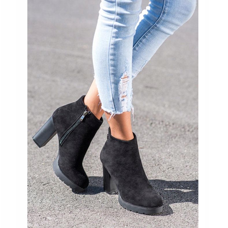 Goodin Čizme s mat petom crno 1