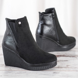 Goodin Čizme na klin crno 1