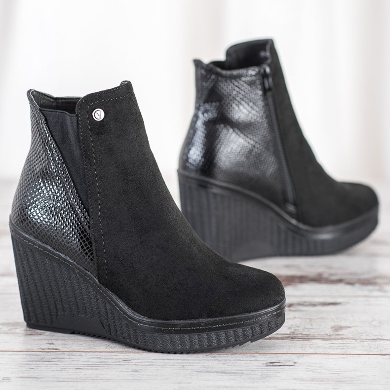 Goodin Čizme na klin crno 1