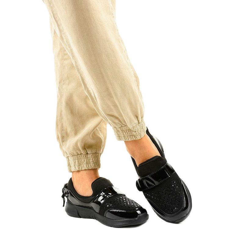 Crne B120 klizne sportske cipele crna 2