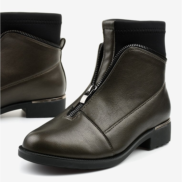 Ženske smeđe čizme sa slovima Tyrell smeđa 1