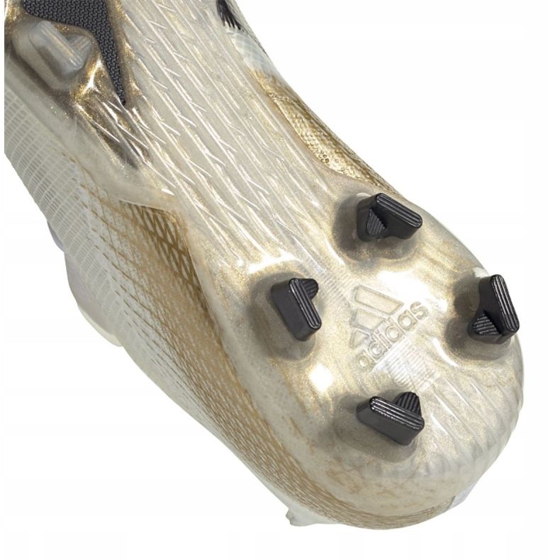 Adidas X Ghosted.1 Fg Jr EG8181 kopačke za nogomet crna, bijela, zlatna bijela 1