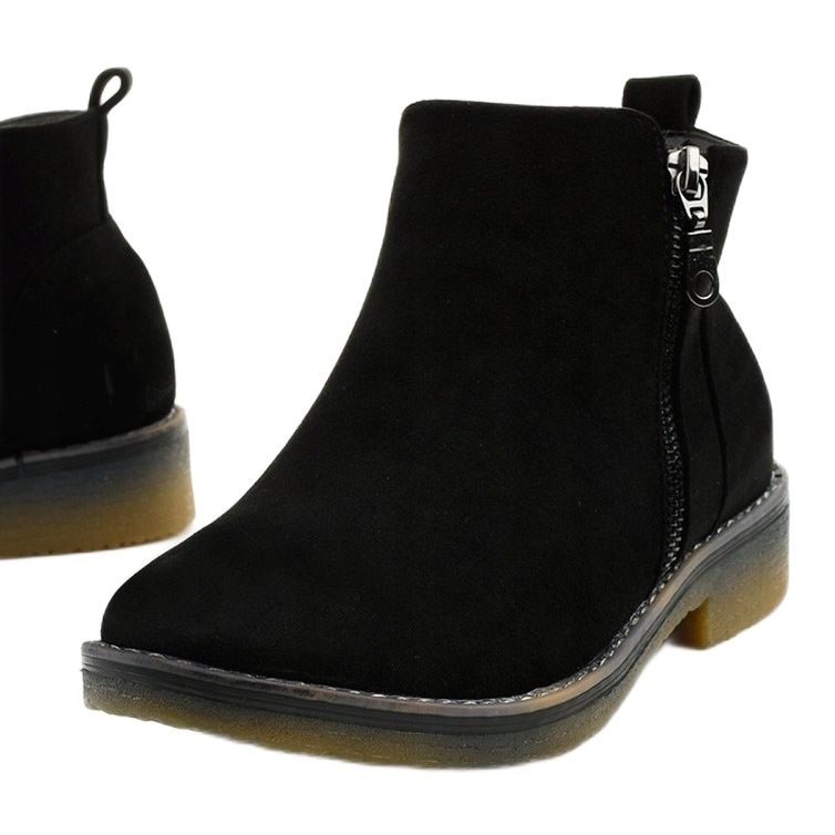 Crne ravne čizme Amar izolirane čizme Jodhpur crna 1