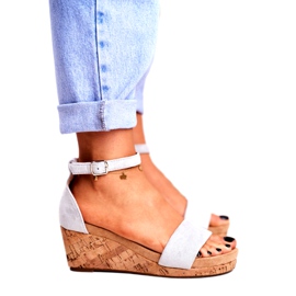 SEA Ženske sandale na klin Grey MarryMe siva 3