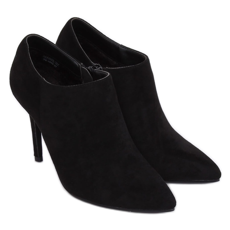 Crne antilop cipele na štiklama TX-1850 Crna 1