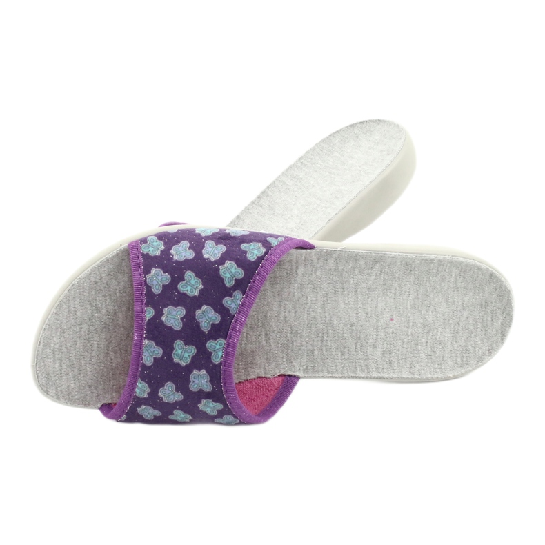 Befado ženske cipele pu 300D042 ljubičasta plava siva 5