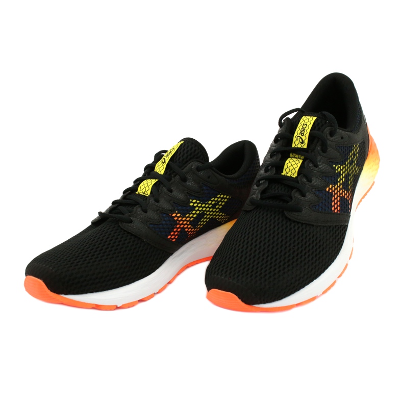 Patike za trčanje Asics RoadHawk Ff 2 M 1011A136-005 crna tamnoplava narančasta žuta boja 2