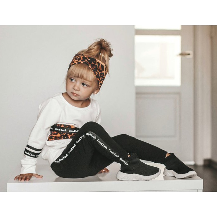 FRROCK Visoke crne dječje sportske cipele Viki crna 1