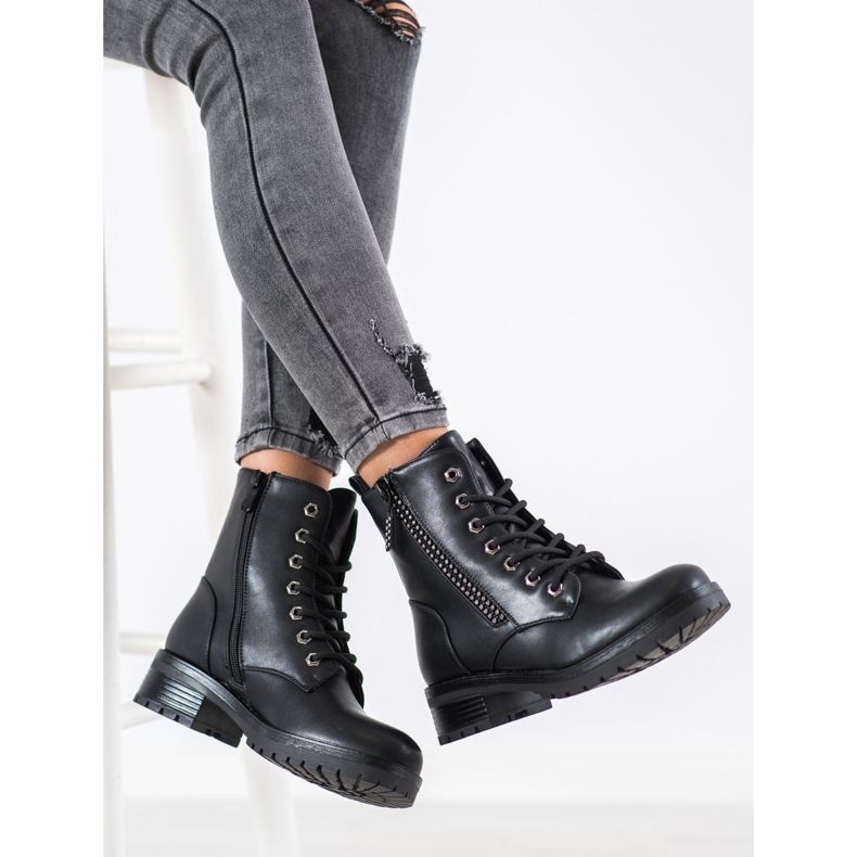 SHELOVET Radnici s kubnim cirkonijem crna 1