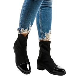 NC780 crne ravne klizne čizme crna 1