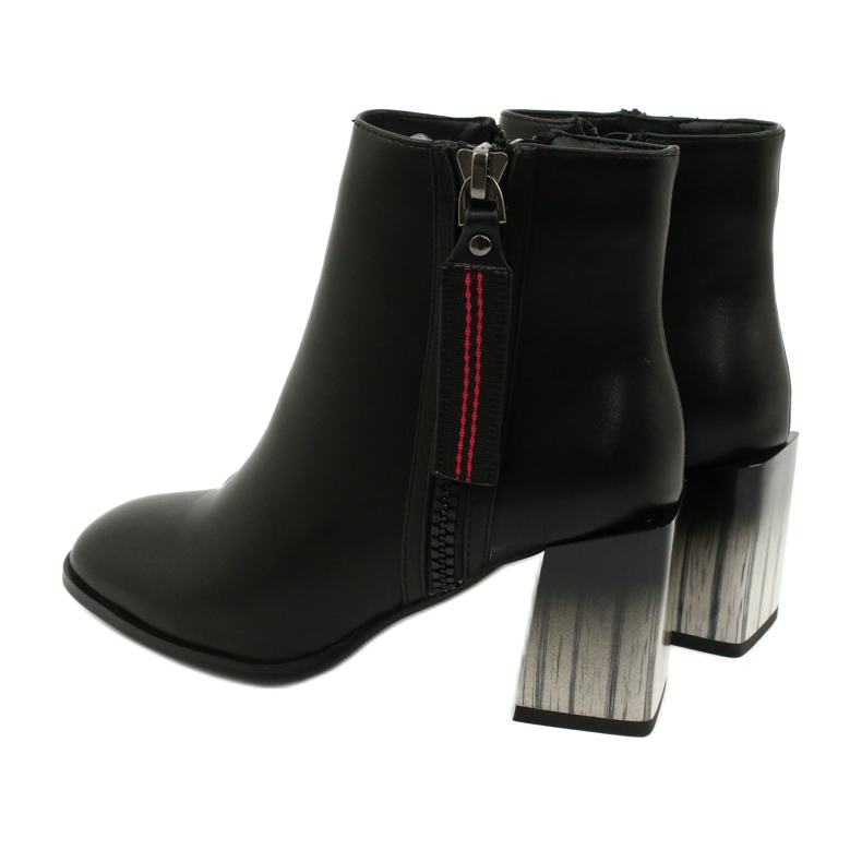 Ženske elegantne crne gležnjače na petu Filippo DBT1548/20 BK crno 3