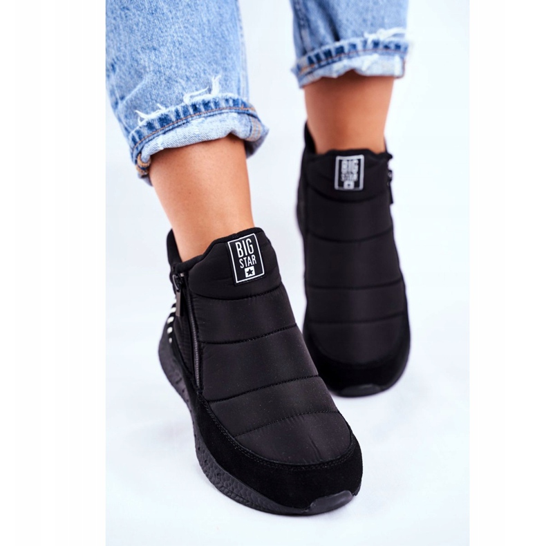 Ženske omladinske čizme za snijeg Big Star Black GG274470 crno 2