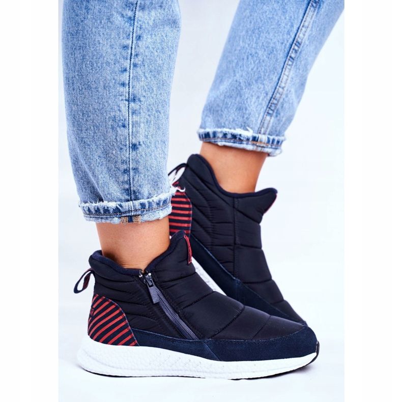 Ženske omladinske čizme za snijeg Big Star Navy Blue GG274471 mornarsko plava 2