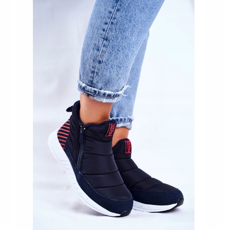 Ženske omladinske čizme za snijeg Big Star Navy Blue GG274471 tamnoplava 1