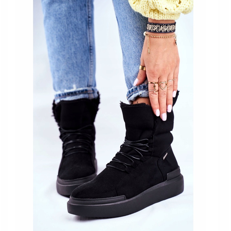 Ženske čizme za snijeg Big Star Black GG274990 crno 2