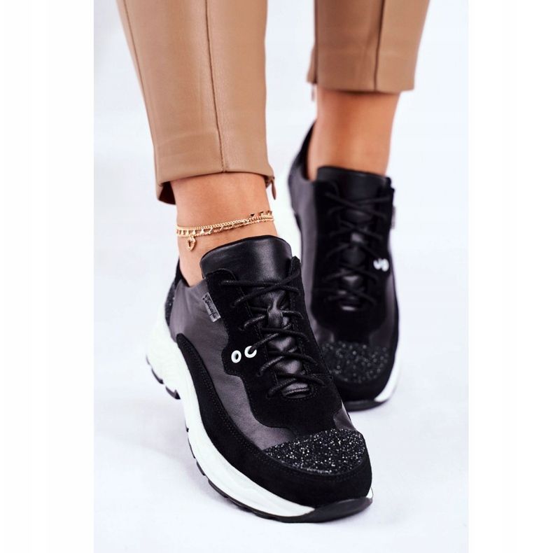 Ženske sportske cipele Tenisice Maciejka Kožna 04845-01 crno 1