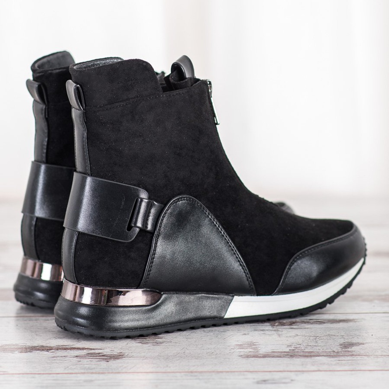 Goodin Sportske čizme s patentnim zatvaračem crno 1