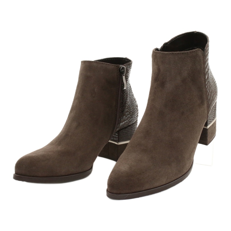 Gamis Ženske stilske antilop čizme 4005 smeđe smeđa 2