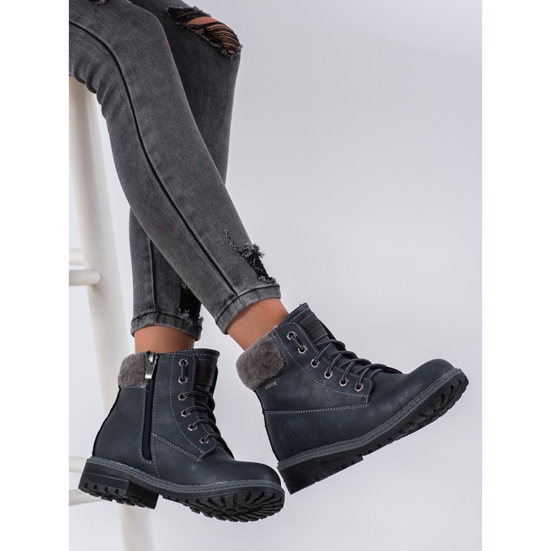 Goodin Navy Blue Trappers plava 1