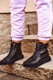 Ženske sportske kožne cipele GOE Crna GG2N3050 crno 1