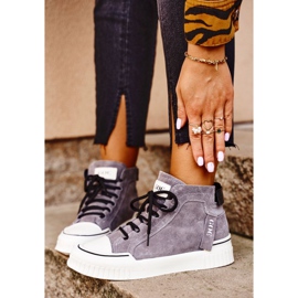 Ženske sportske kožne cipele GOE Grey GG2N3079 smeđa 1