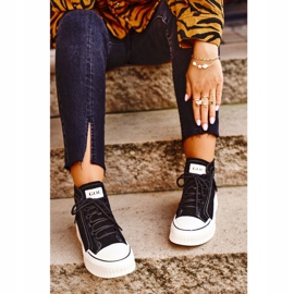 Ženske sportske kožne cipele GOE Black GG2N3062 crna 2