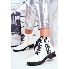 Vinceza Ženske čizme White Verso bijela crno 1