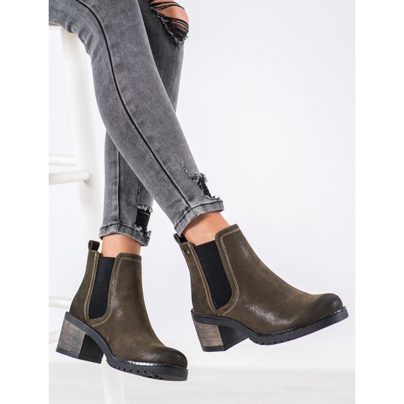 Sergio Leone Elegantne čizme Chelsea zelena 1