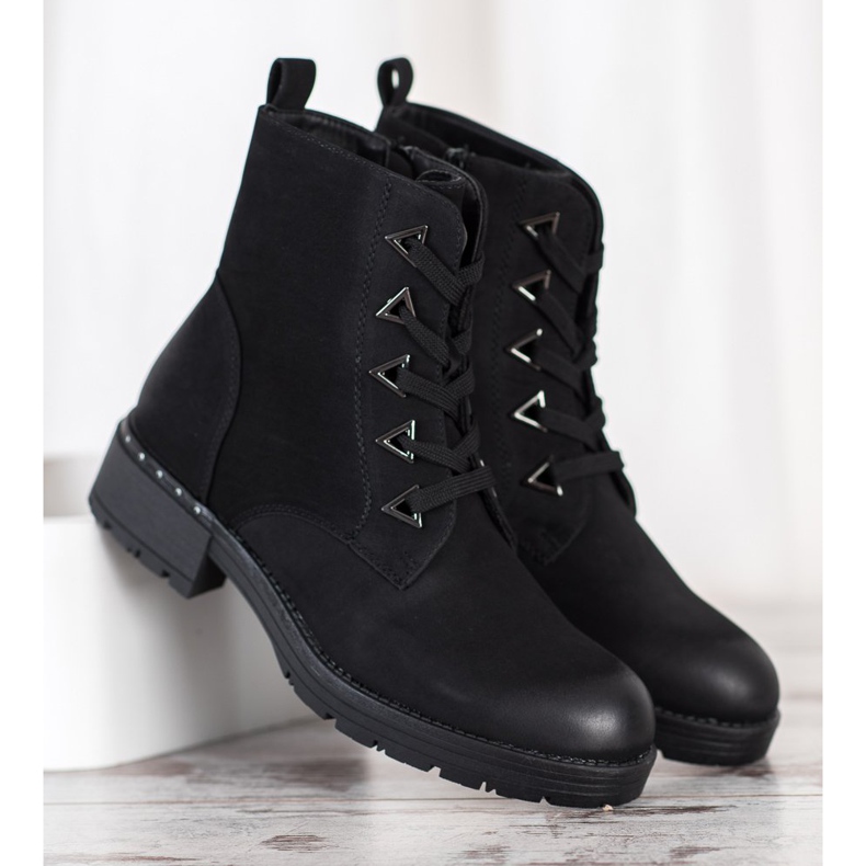 Sergio Leone Crne čizme na vezanje crna 1