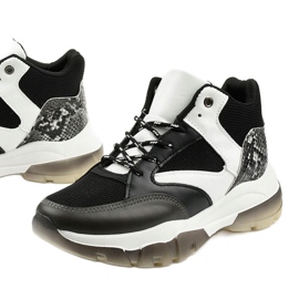 Crne Barettos tenisice na klizanje bijela crna 1