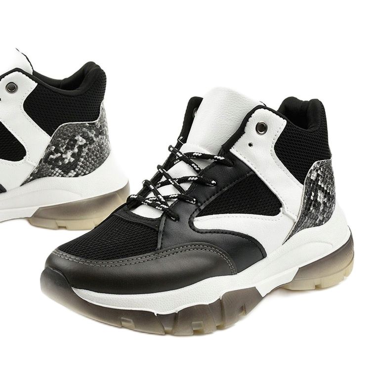 Crne Barettos tenisice na klizanje bijela crna 1