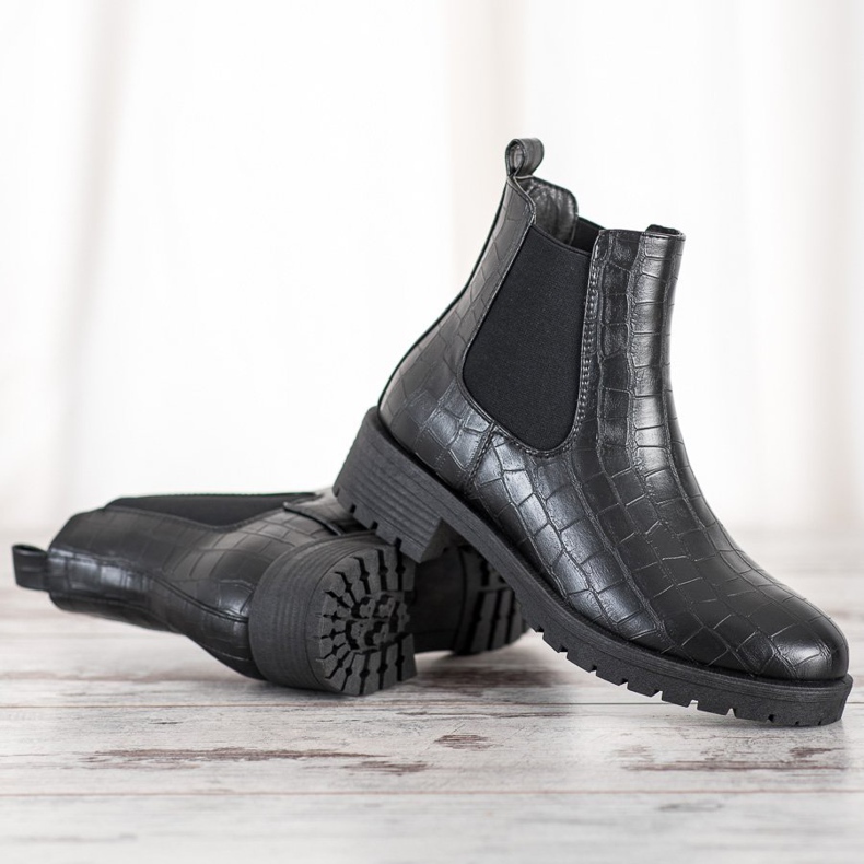 Bella Paris Klizne čizme Chelsea crno 1