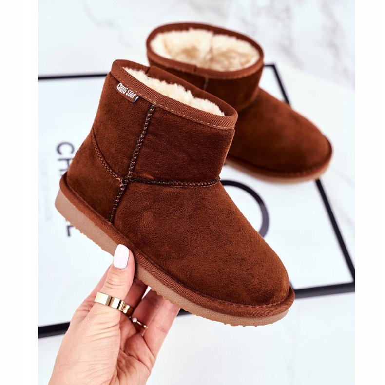 Dječje snježne čizme Big Star Camel GG374082 smeđa raznobojna 1