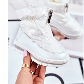 WEESTEP Dječje vunene čizme s toplim snijegom Bijeli mjehurići bijela 2