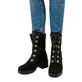 Crne čizme od antilopa Dalmens crno 1