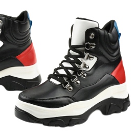 Crne tenisice šarene Neamelira bijela crna crvena 1